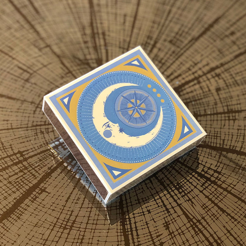 Square Matchbox 'Blue Moon'
