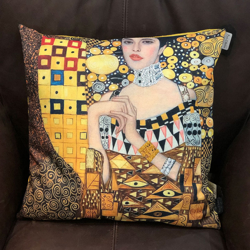 'Portrait of Adele' Browns Cushion