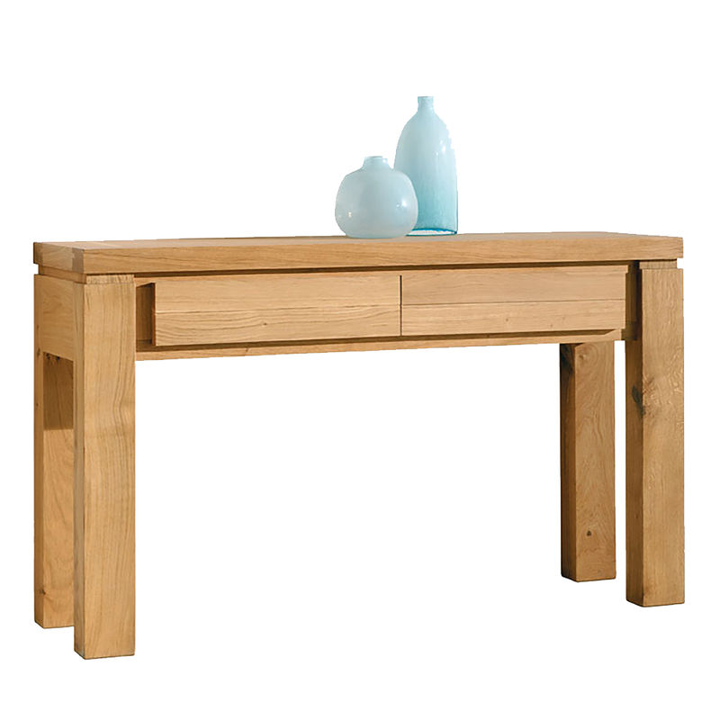 EOS Oak Console with Two Drawers