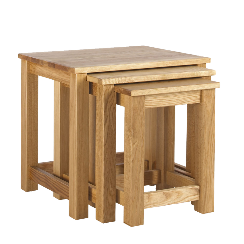 studio oak nest of 3 tables shown together 
