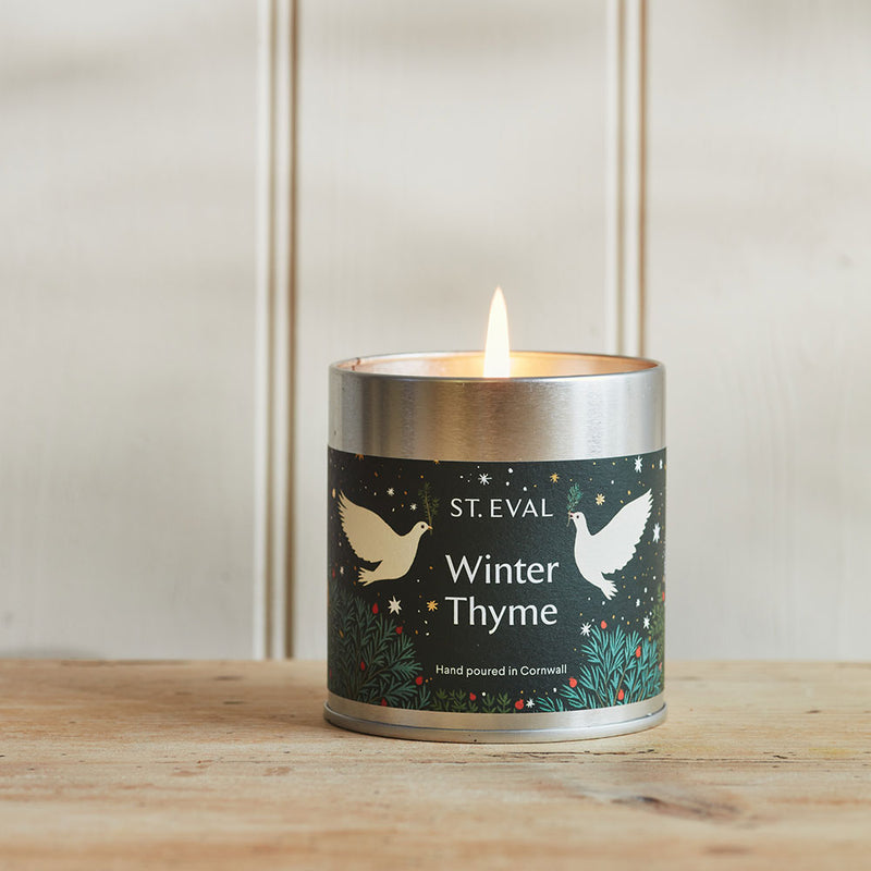Winter Thyme Candle Tin