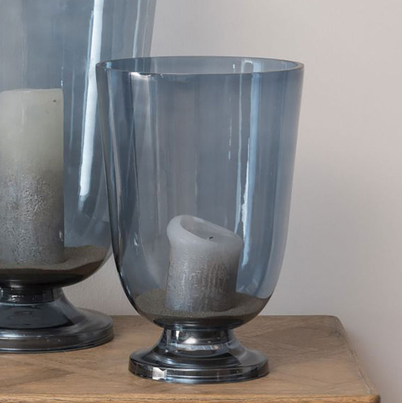 Blue Lustre Glass Vase