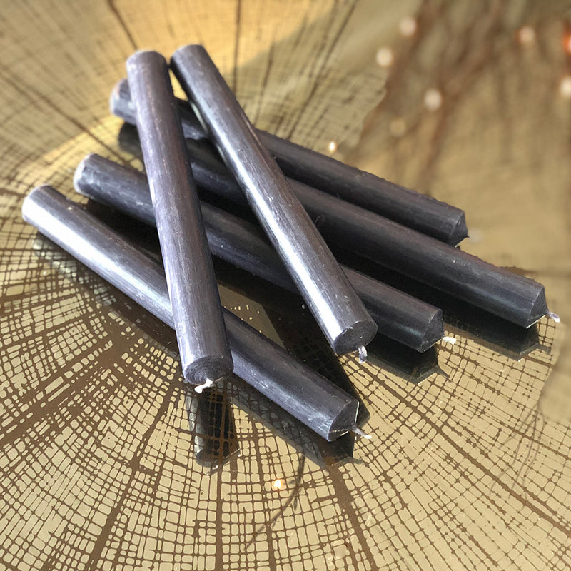 Charcoal Dinner Candles