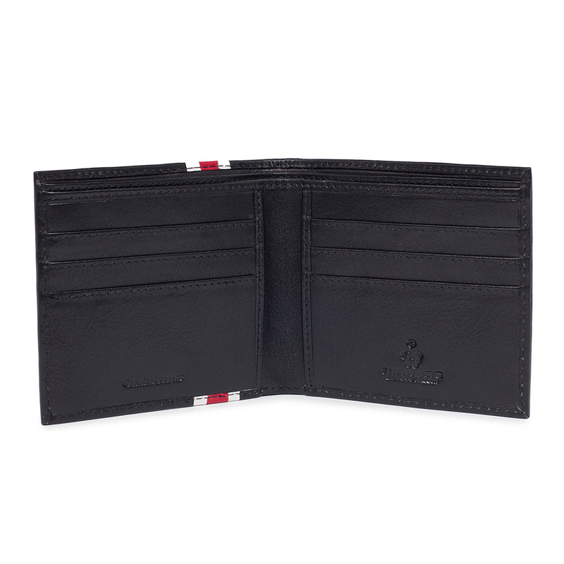 Granby folding wallet inner showing card holder slots and notes compartment.