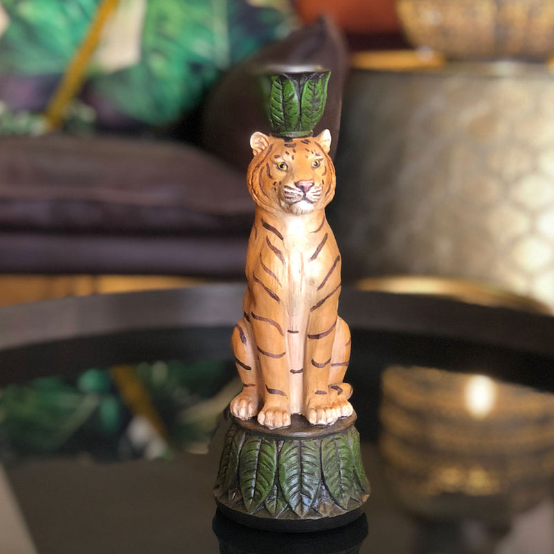 Tiger Safari Candlestick