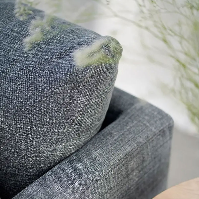 anders sofa back corner detail, caleido fabric