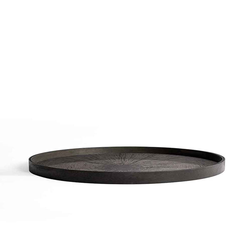 XL Wooden Tray 'Black Slice'
