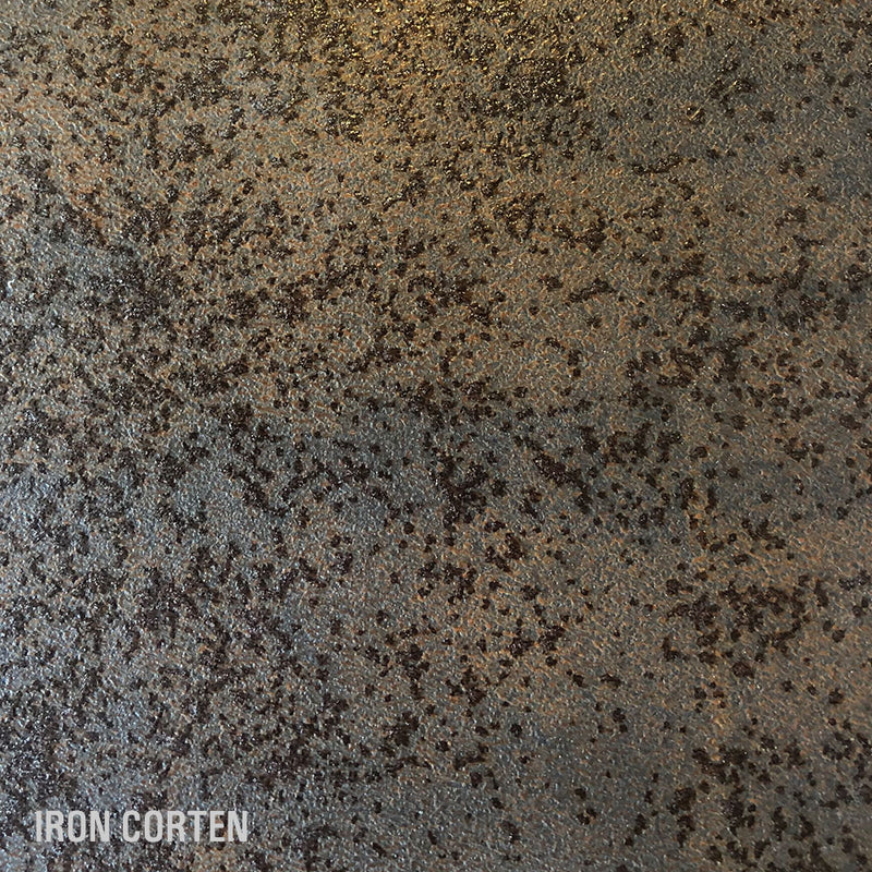 colour sample of the IRON CORTEN ceramic colourway. Mottled bronze/ rust colours.