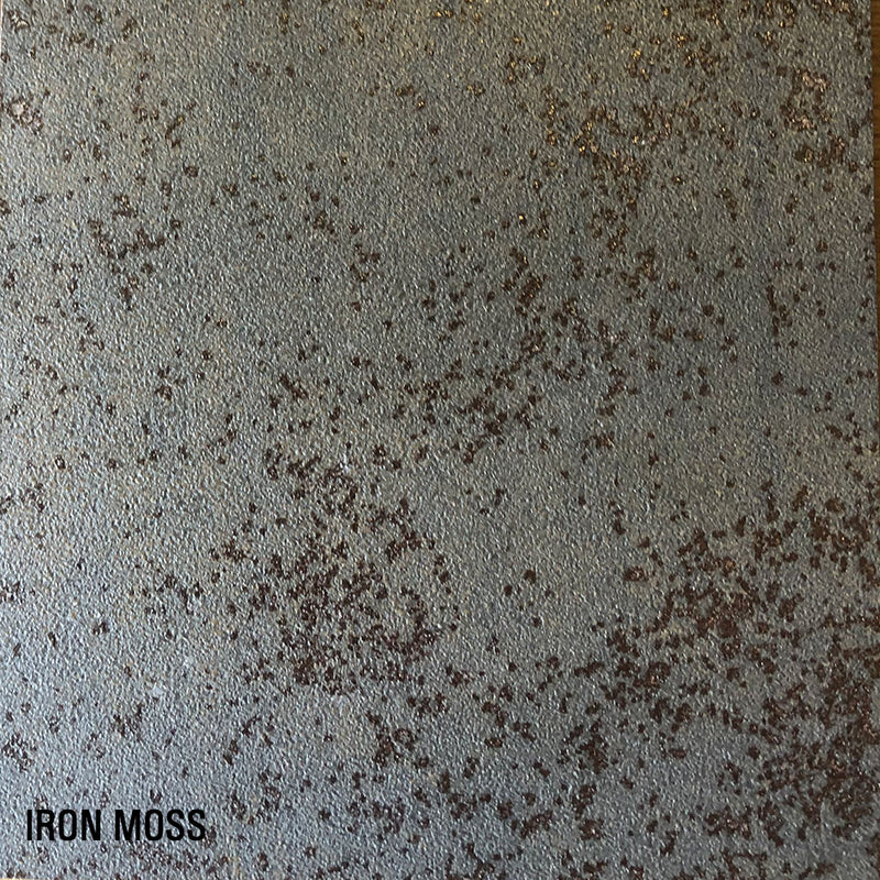 colour sample of IRON MOSS ceramic colourway, mottled greys