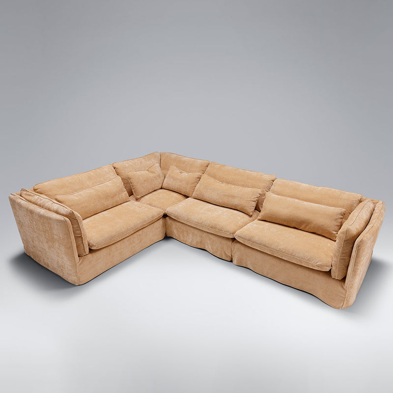 lars corner sofa in left corner layout +valance +lumbear cushions