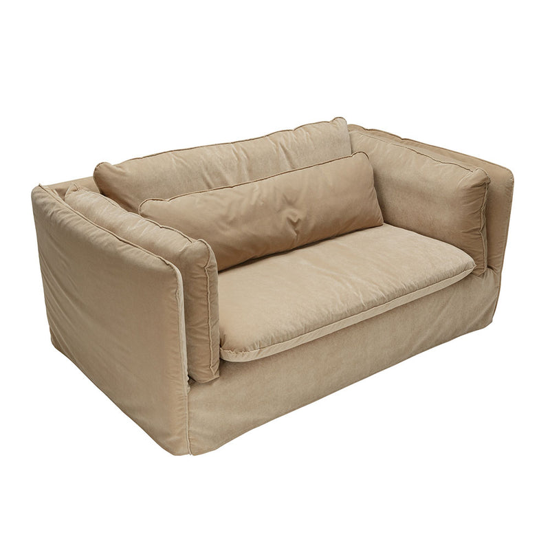 lars sofa 2 seater classic velvet fabric +valance