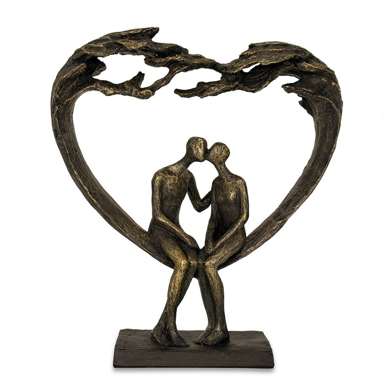 Love Heart Couple Sculpture