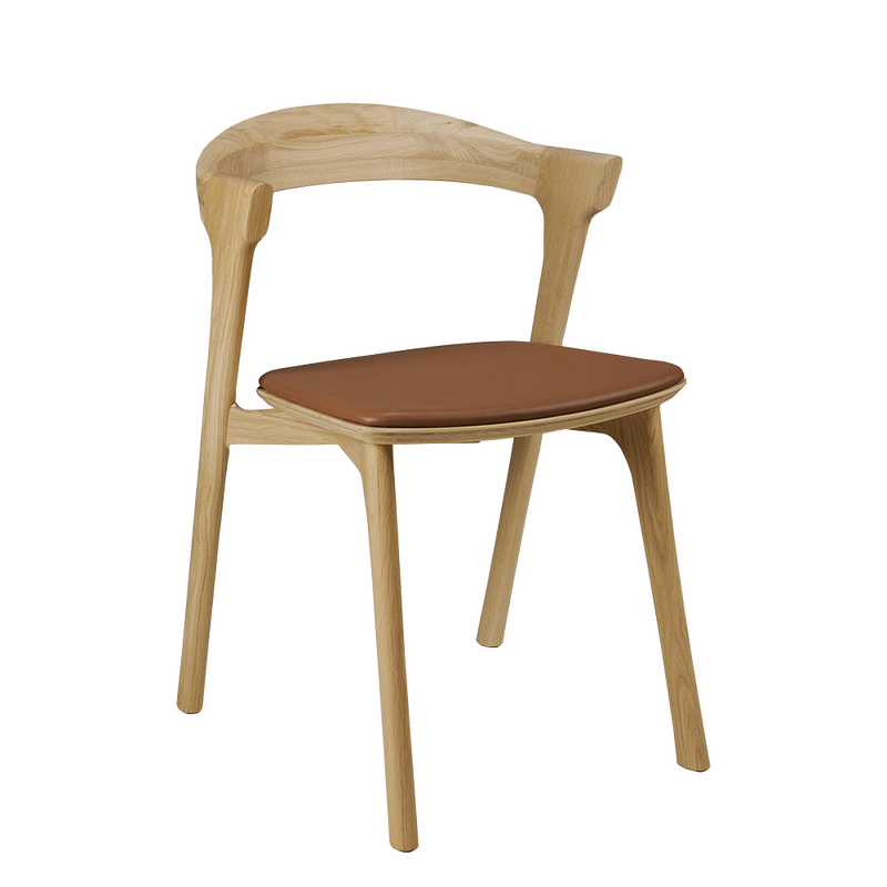 Bok Leather Oak Chair