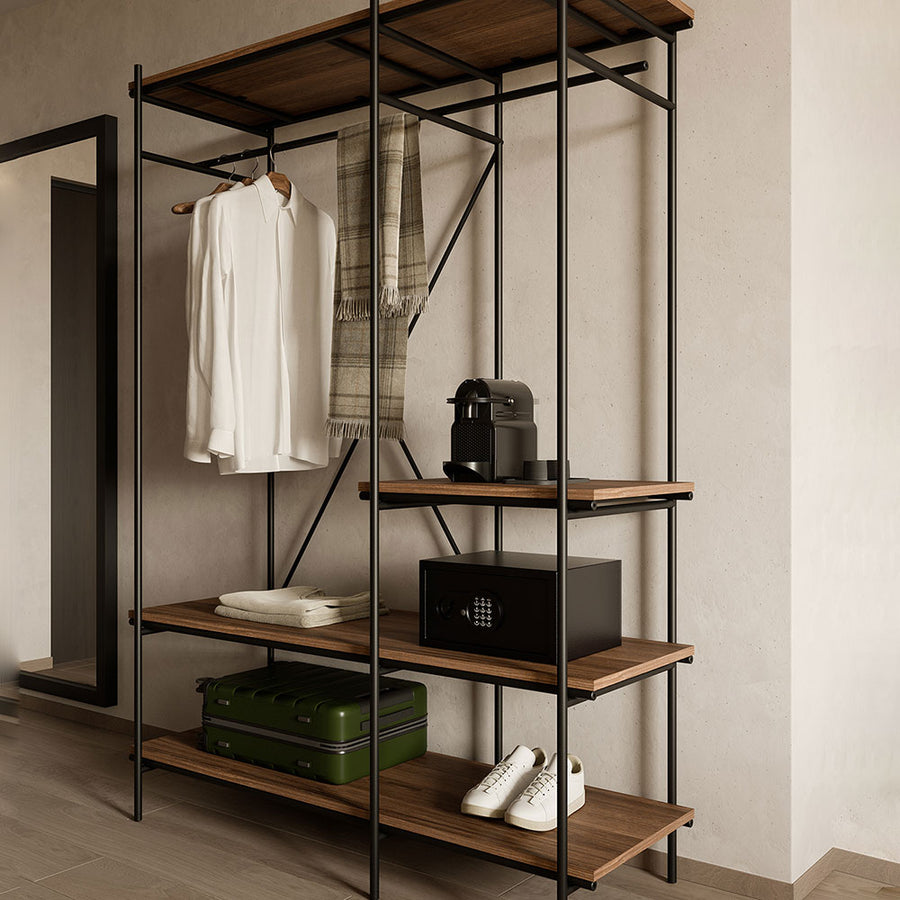 Showcase Black Teak Storage Rack – Blacks of Sopwell