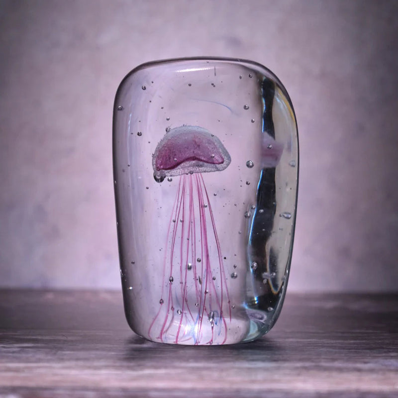 Pink Jellyfish Paperweight