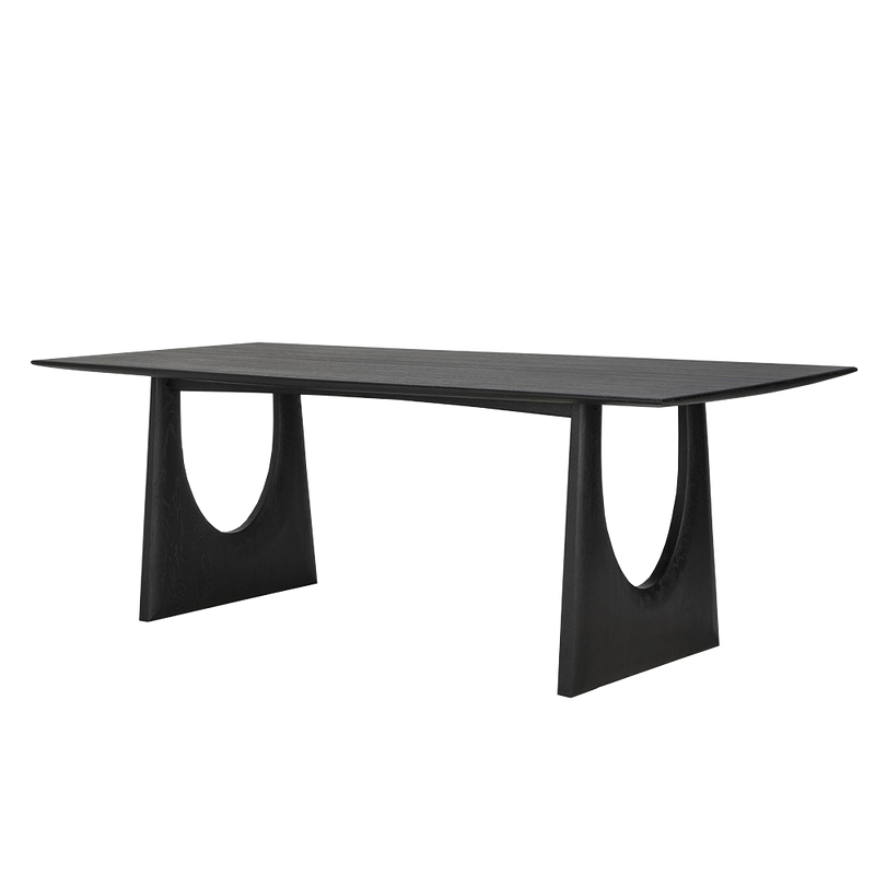 Black Geometric Dining Table