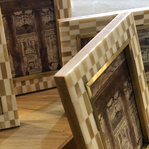 Oatmeal Checkered Photo Frame – Blacks of Sopwell