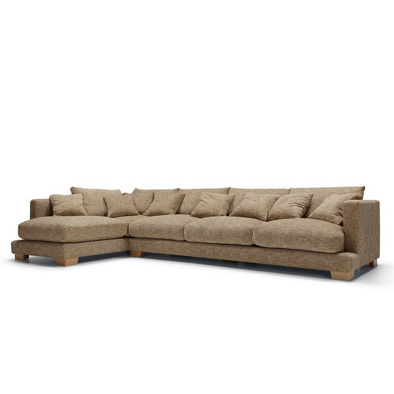 Colorado corner sofa in light brown fabric
