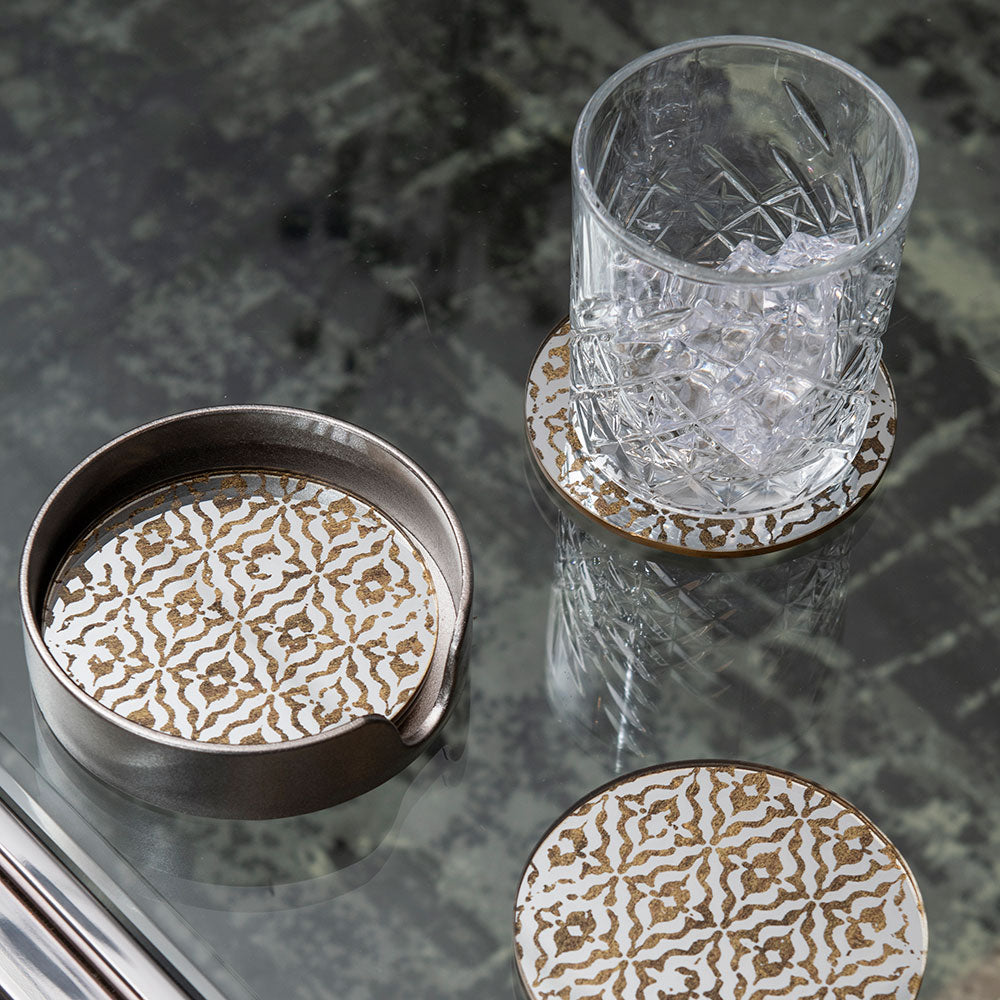Mirror Coasters with Holder - Diamond – Blacks of Sopwell