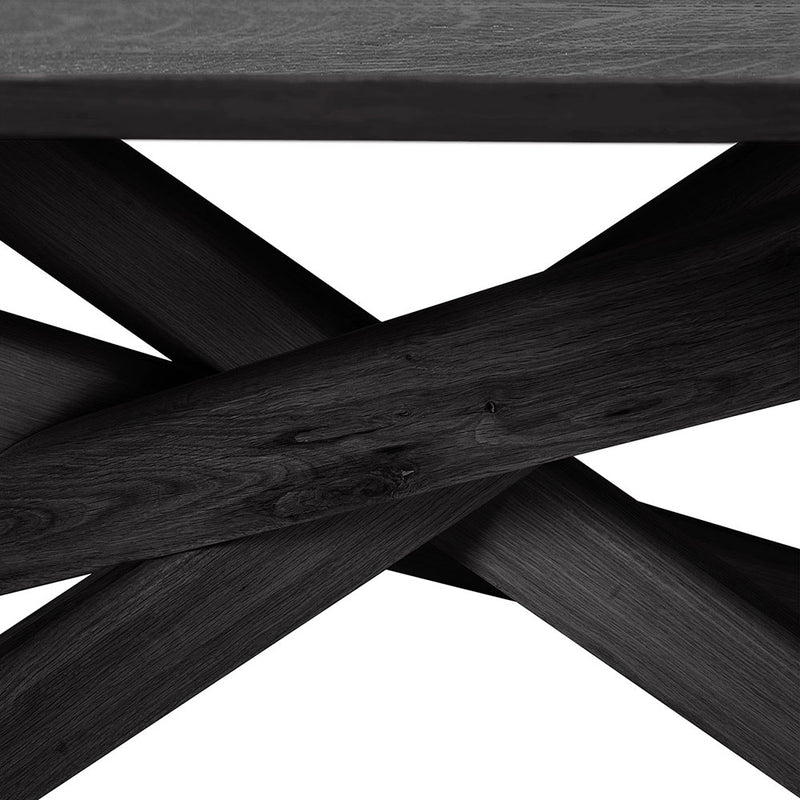 Elements Oak Oval Dining Table - Black