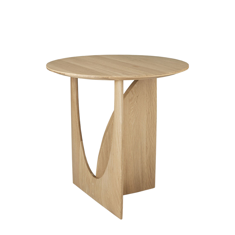 Studio Oak Lamp Table With Drawer & Shelf
