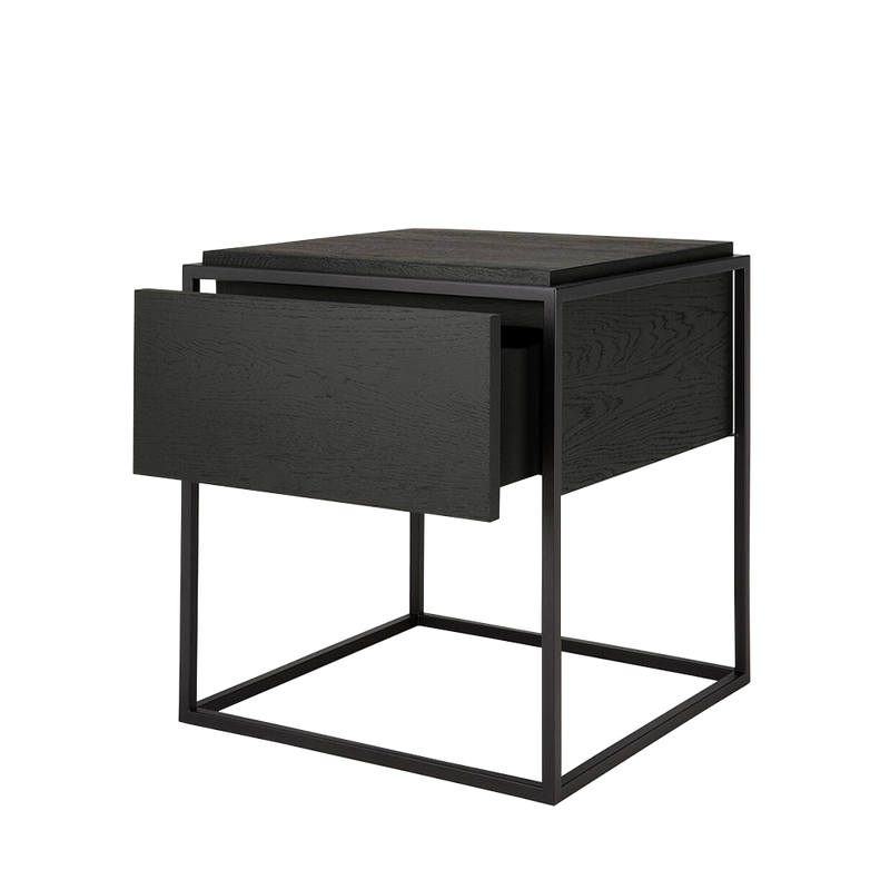 Mono Drawer Side Table - Black