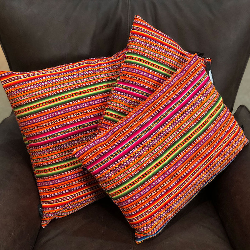 Rainbow Alpaca Cushion