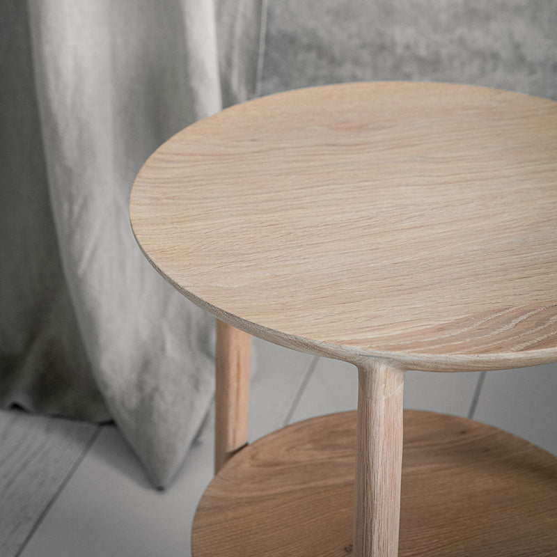Detail of B1 side table tapered edge.