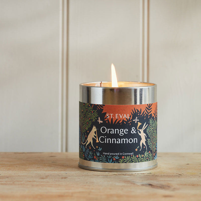 Orange & Cinnamon Candle Tin