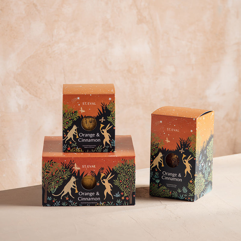 Orange & Cinnamon Gold Dipped Multiwick Candle