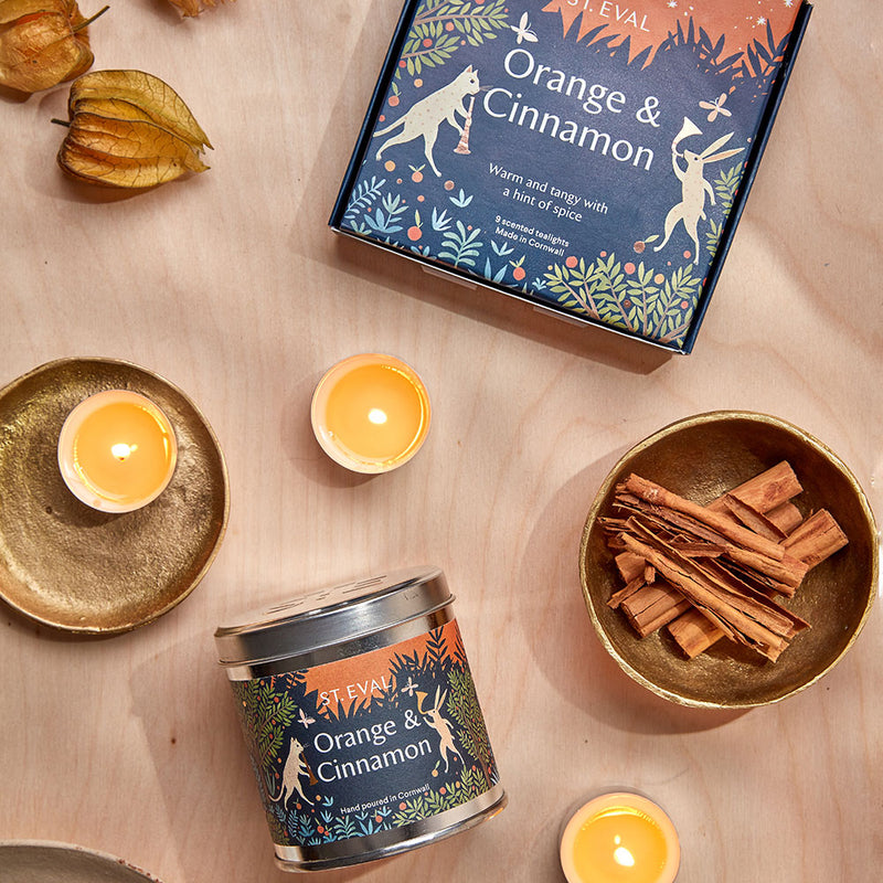 Orange & Cinnamon Candle Tin