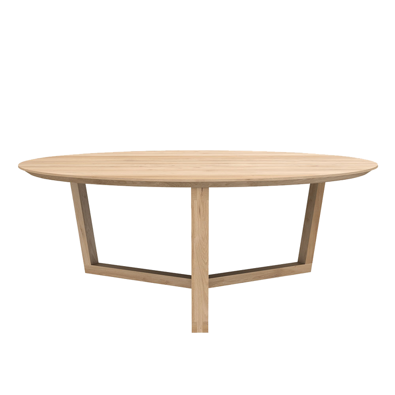 Elements Oak Oval Coffee Table