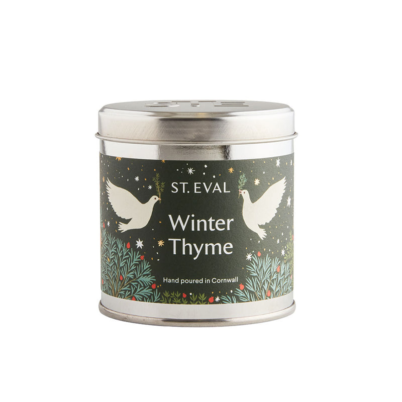 Winter Thyme Candle Tin