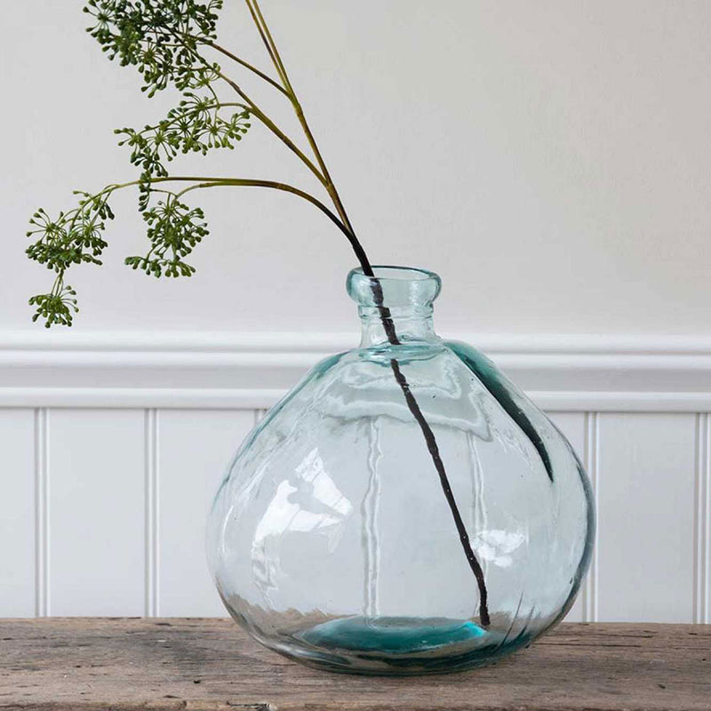 Aqua Bubble Vase Wide