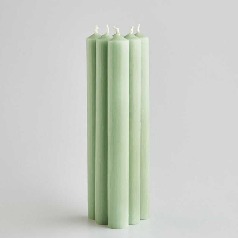 Sea Green Dinner Candles