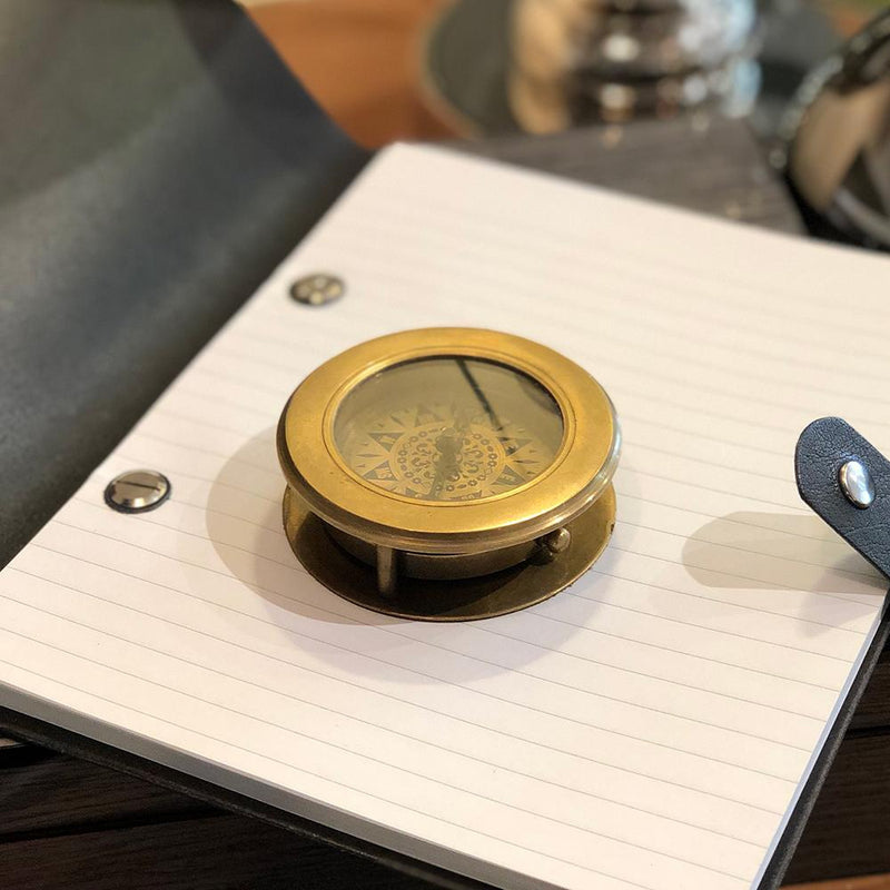 Compass with Hidden Magnifier