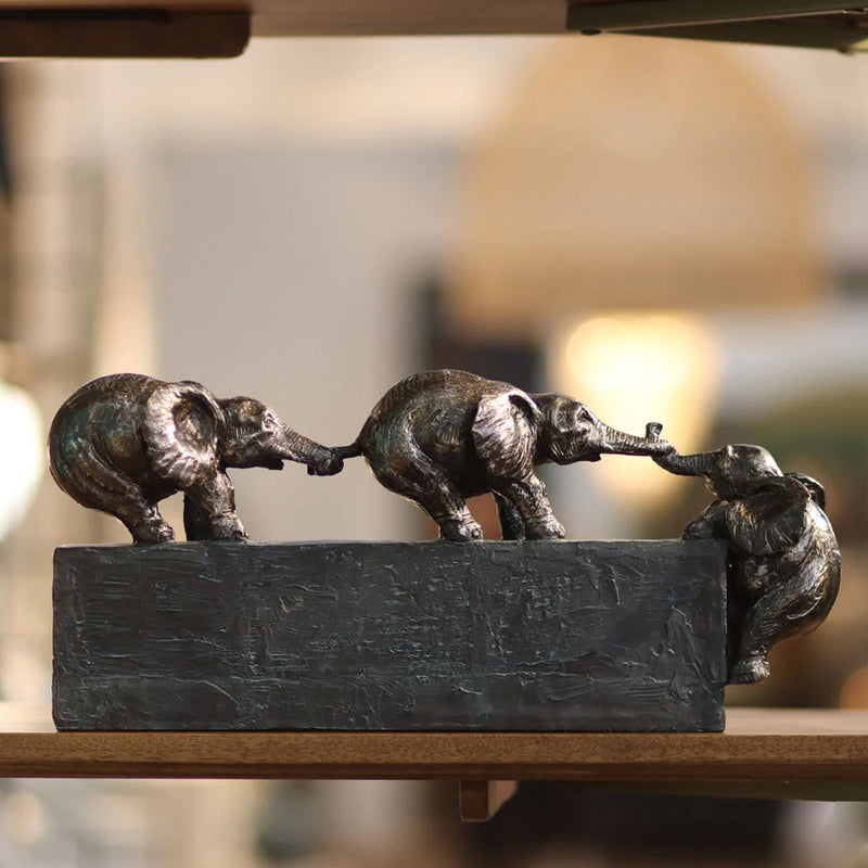 Elephant Family Ties Sculpture