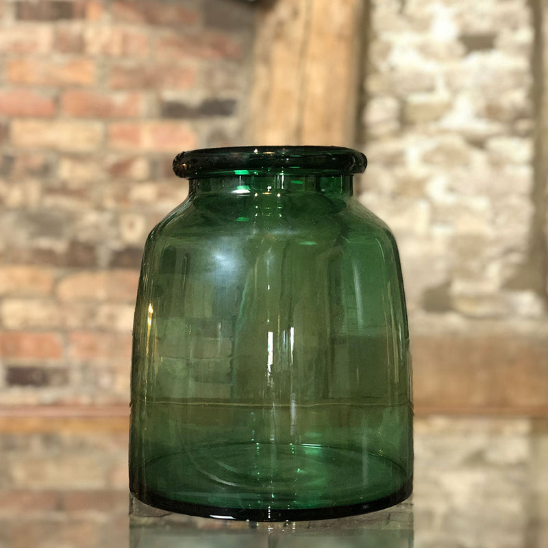 Emerald Roll Top Vase