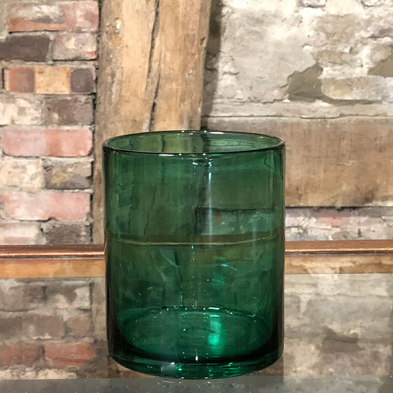 Emerald Hurricane Vase