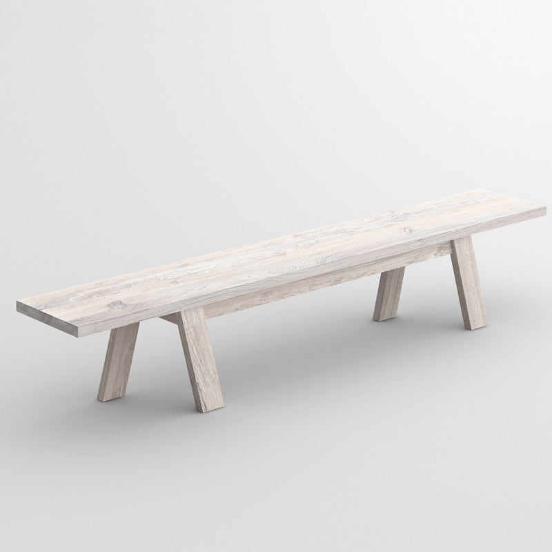 Dash bench in white chalked Oak