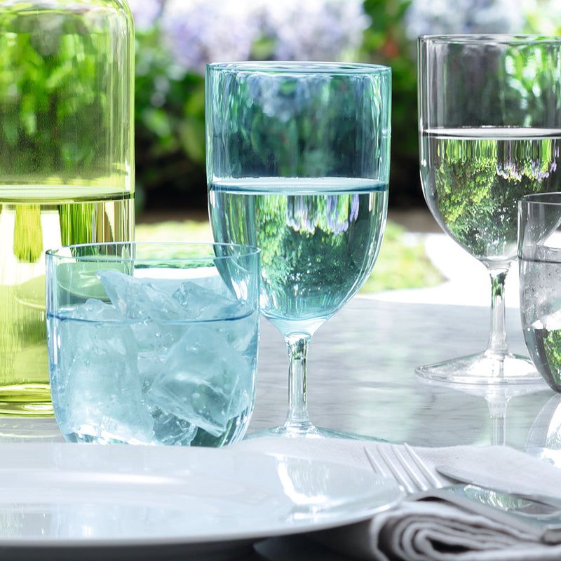 Lsa hint collection of glasses in aqua blue