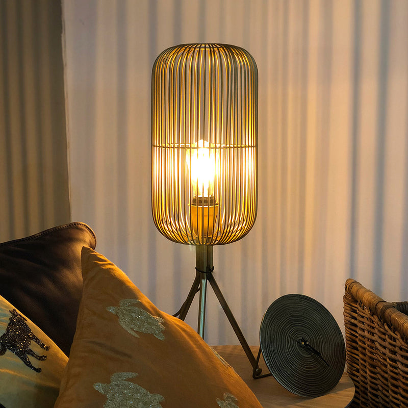 Golden Cage Table Lamp