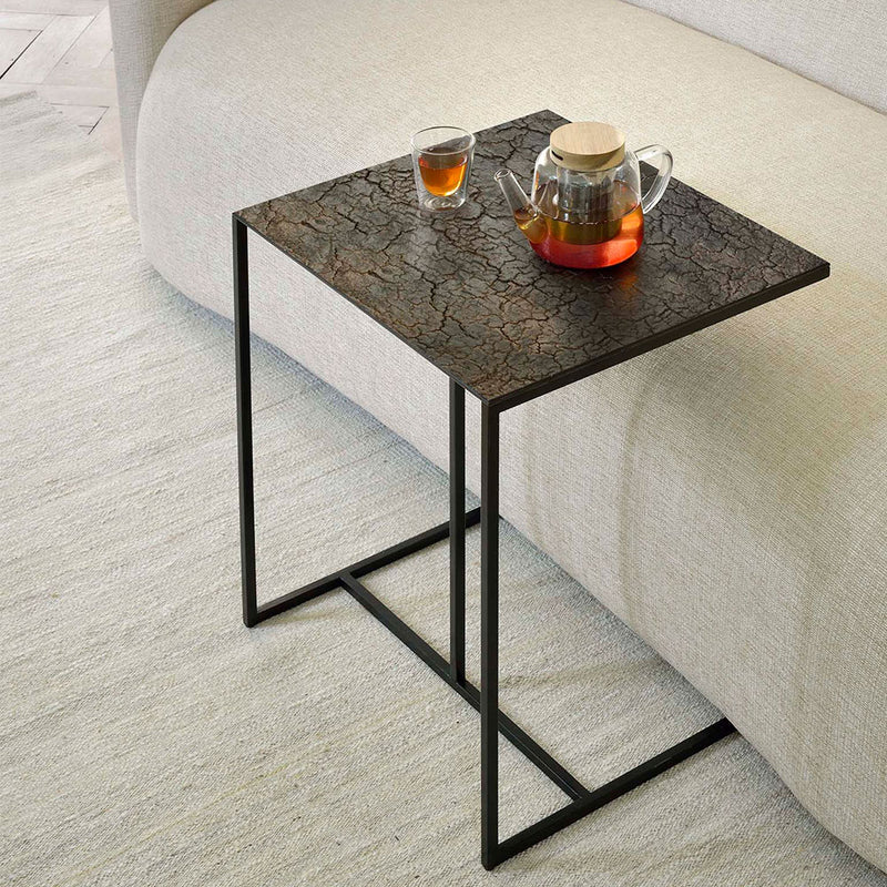 Triptic Lava Square Side Table