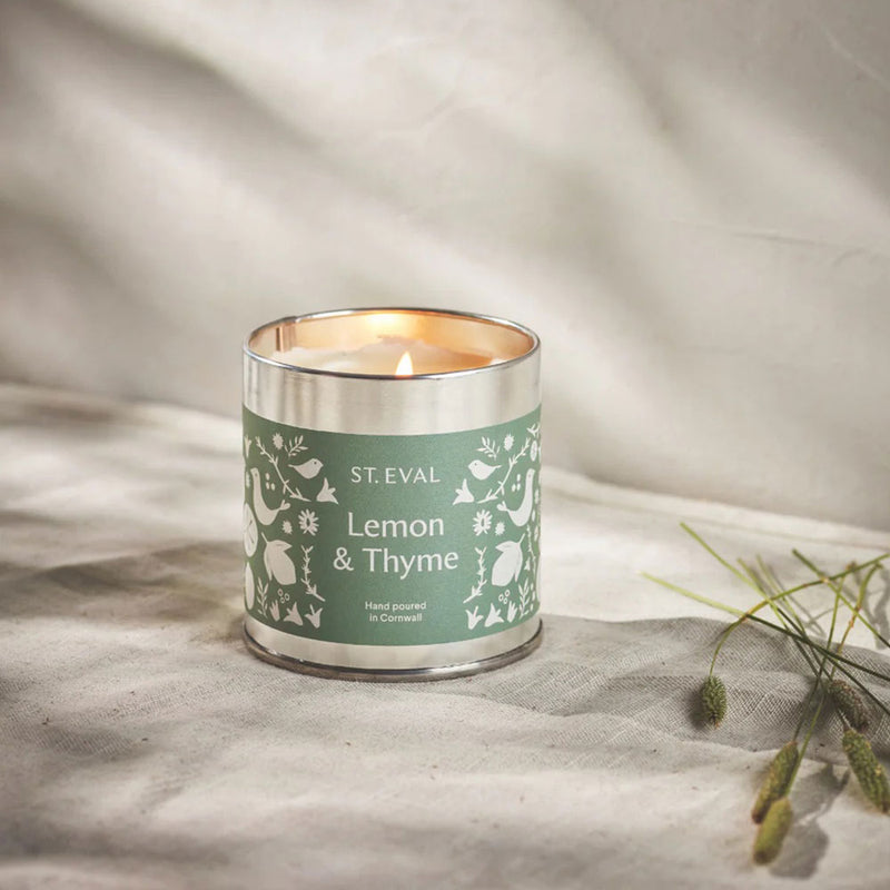 'lemon & Thyme' Candle Tin