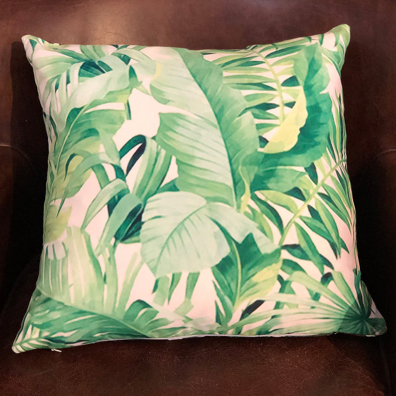 Monstera & Palm Leaves Cushion
