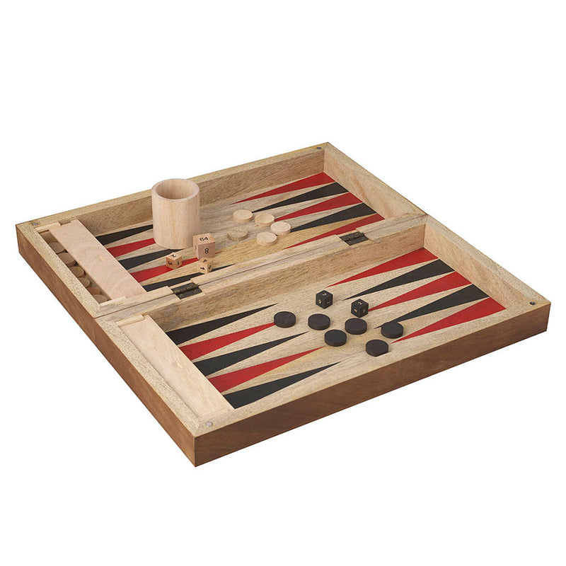 Mango Wood Backgammon Set