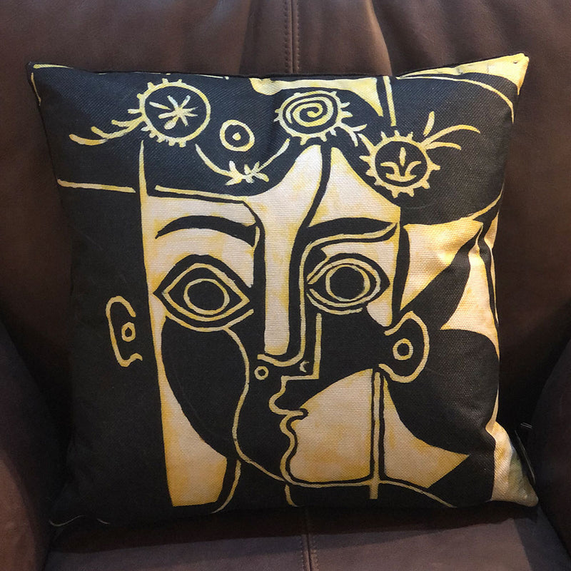 'Woman with Decorated Hat' Cushion