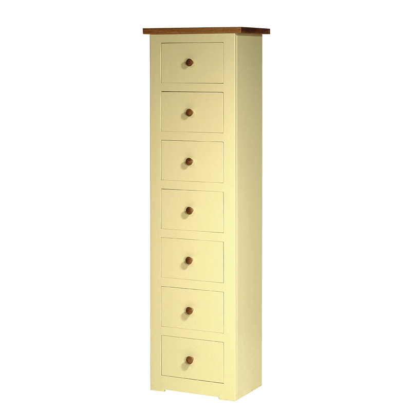 provence painted tall chest seven drawers high