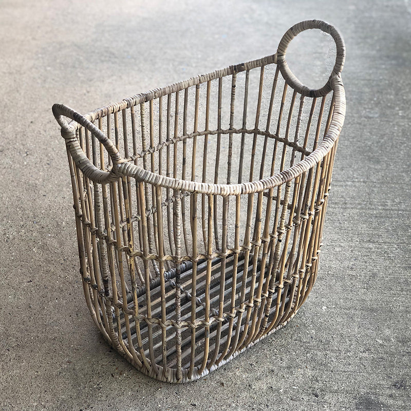 Rattan Basket with Handles