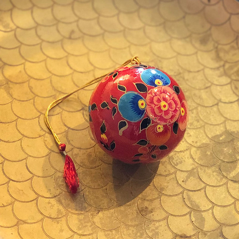 Red Handpainted Bauble
